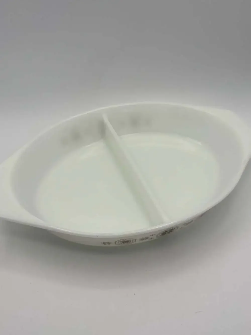 Vintage Pyrex Town & Country 1.5 Quart Divided Casserole Baking Dish